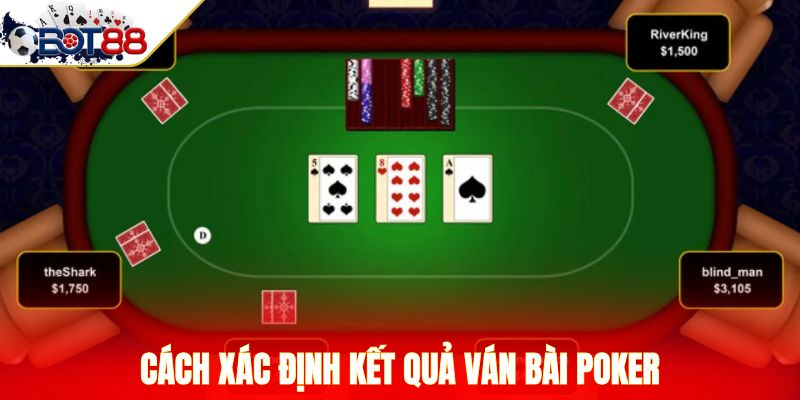 Cách xác định kết quả ván bài Poker