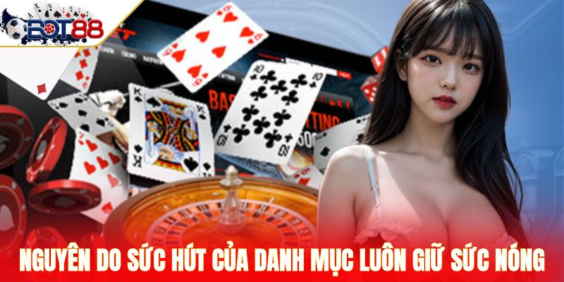 Nguyên do sức hút của danh mục luôn giữ sức nóng